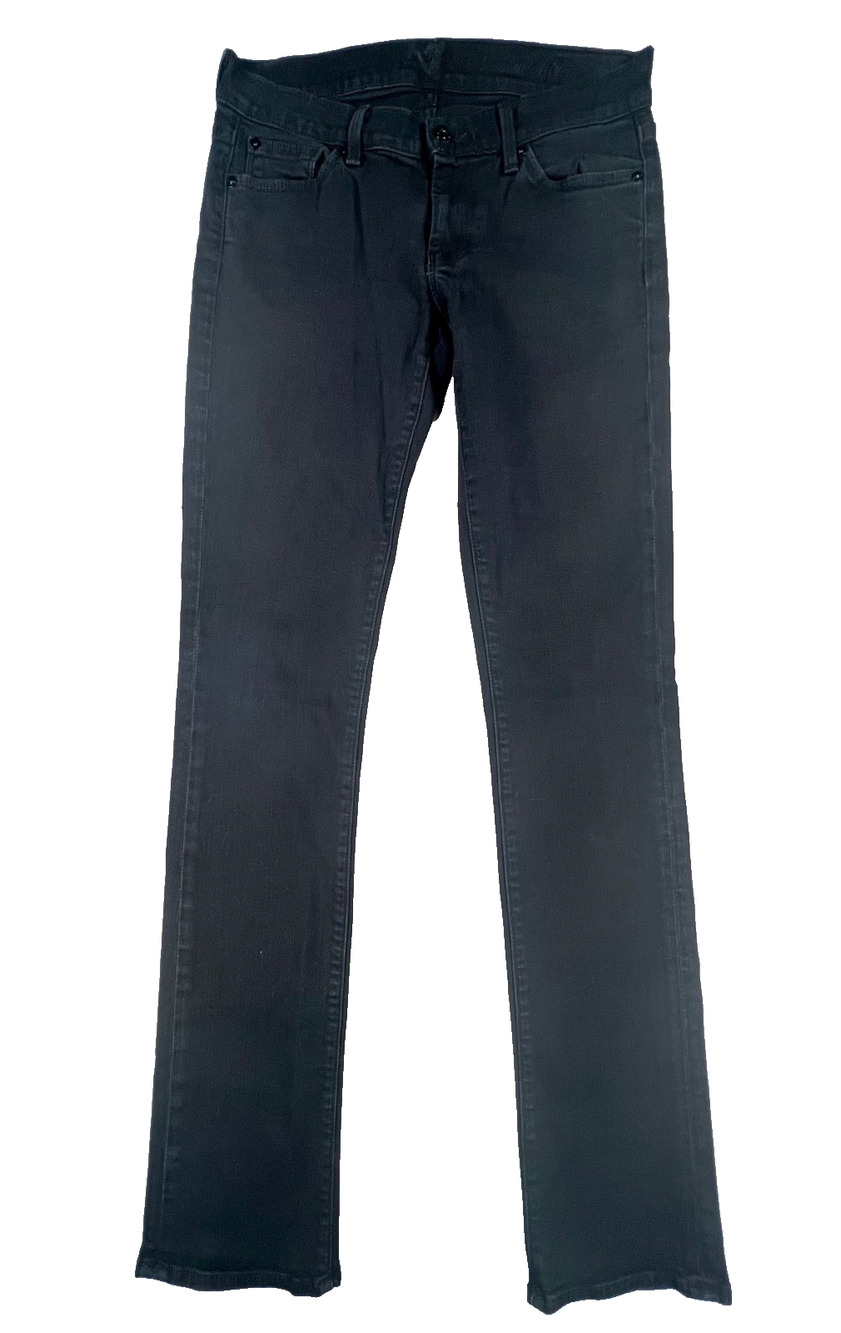 7 For All Mankind Black Straight Leg Jeans (Size 27)